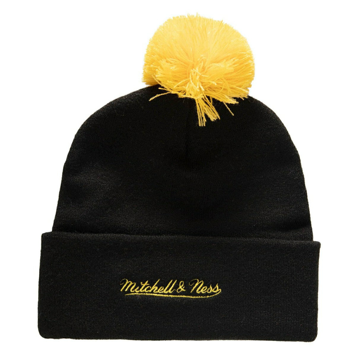 Boston Bruins Punch Out Mitchell & Ness NHL Knit Hat Black Classic