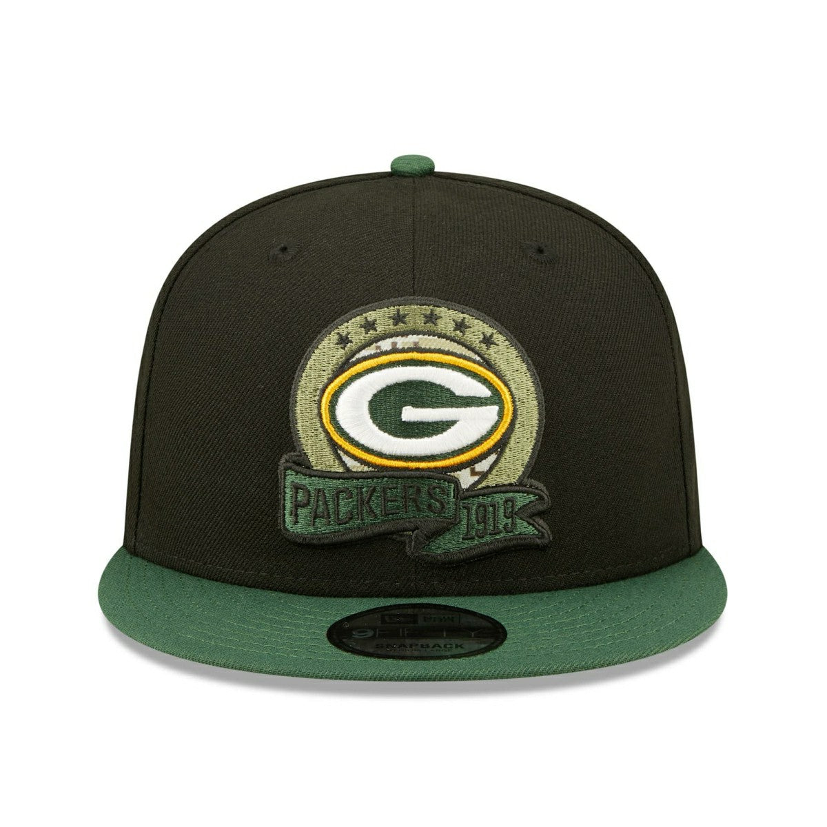 Green Bay Packers 2022 NFL On-Field Salute to Service New Era 9FIFTY Snapback Cap Fashion