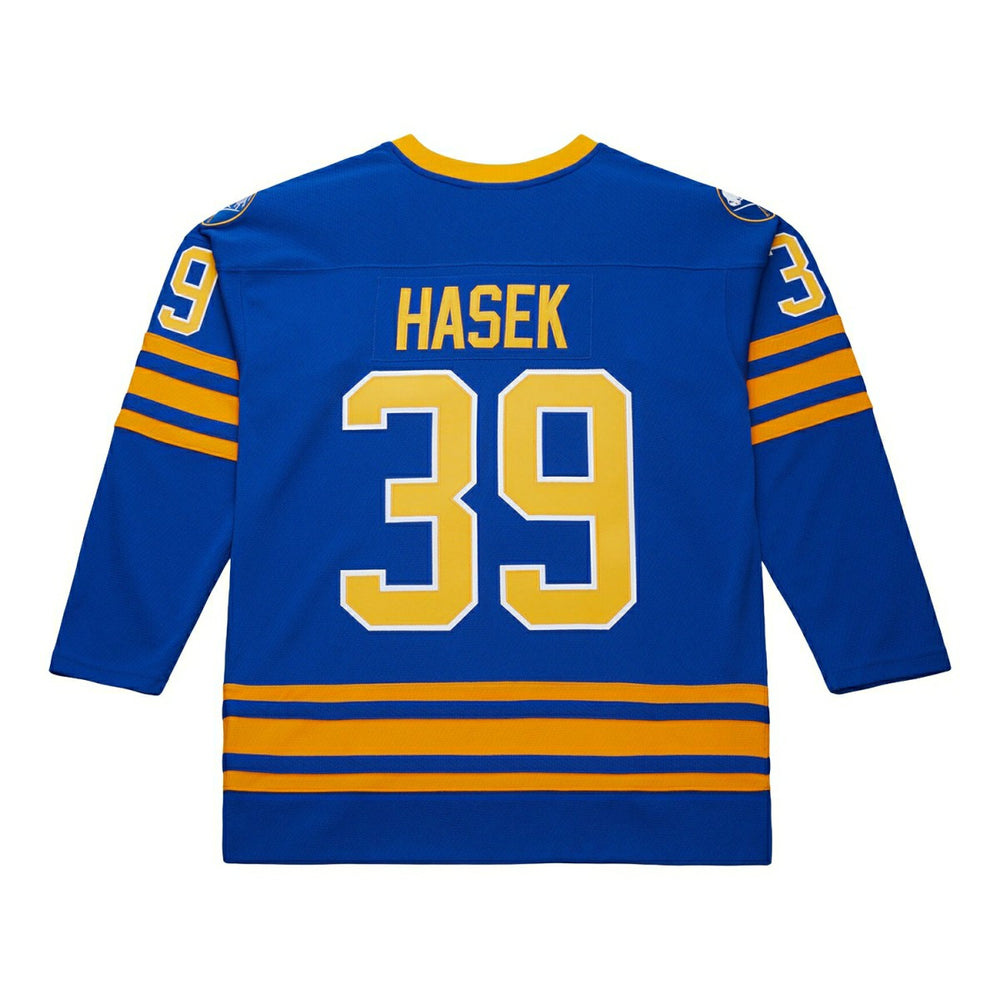 Dominik Hašek #39 Buffalo Sabres 1995-96 Premium Power Play NHL Jersey Blue Fashion
