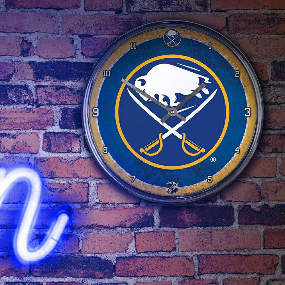 Buffalo Sabres WinCraft Chrome NHL Wall Clock Taass sale