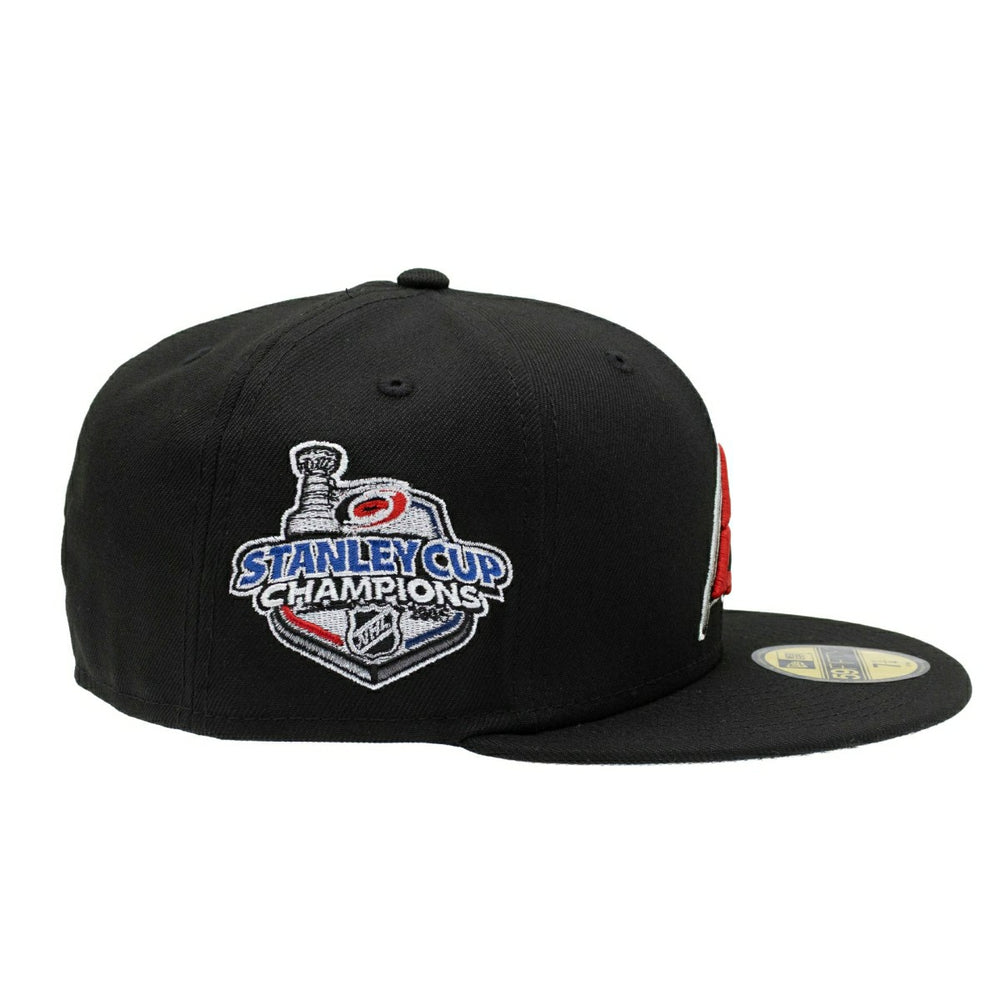 Carolina Hurricanes 2006 Stanley Cup Champs 59FIFTY Fitted NHL Cap Black Lifestyle