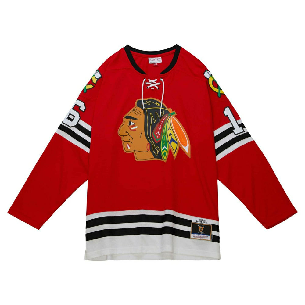 Bobby Hull #16 Chicago Blackhawks 1960-61 Mitchell & Ness NHL Jersey Taass for sale
