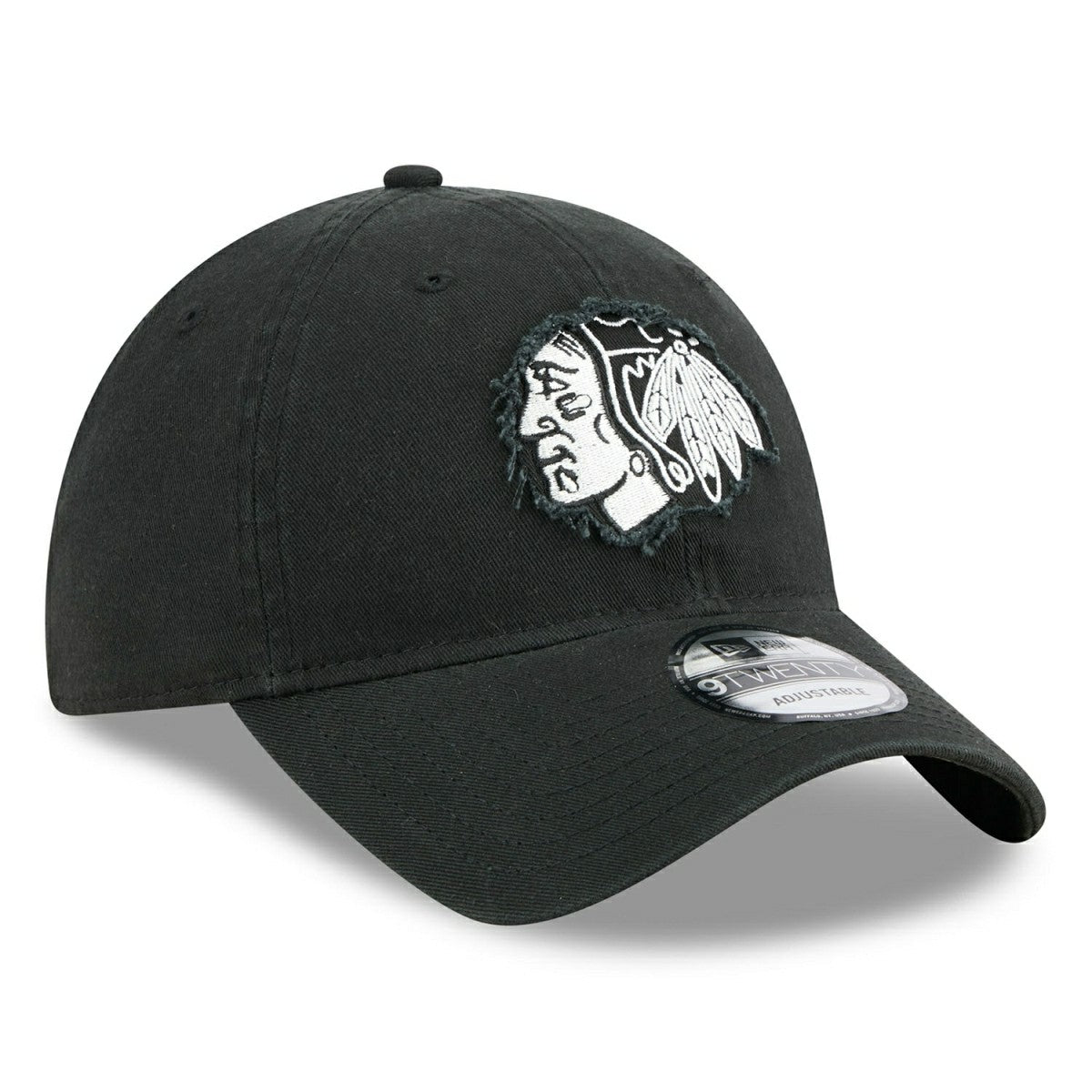 Chicago Blackhawks NHL Stamp 9TWENTY Adjustable Cap Black Fashion