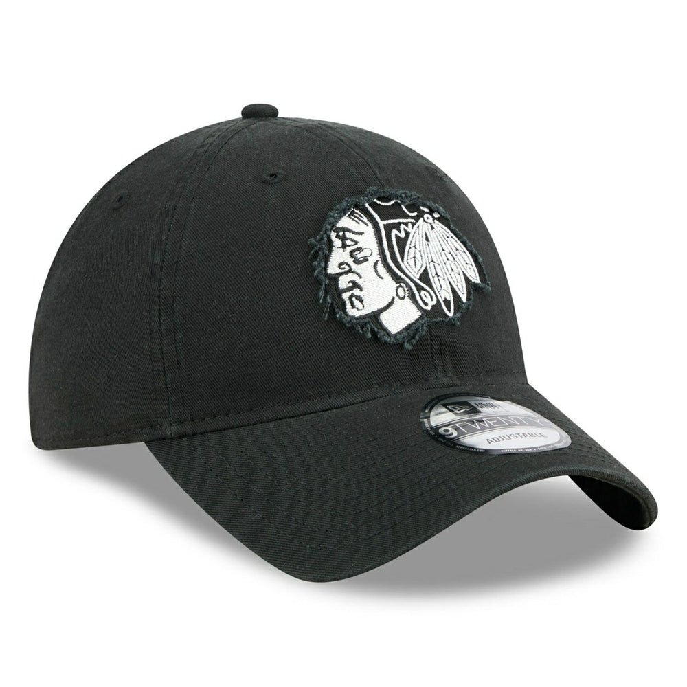 Chicago Blackhawks NHL Stamp 9TWENTY Adjustable Cap Black Fashion
