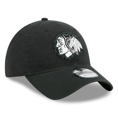 Chicago Blackhawks NHL Stamp 9TWENTY Adjustable Cap Black Fashion