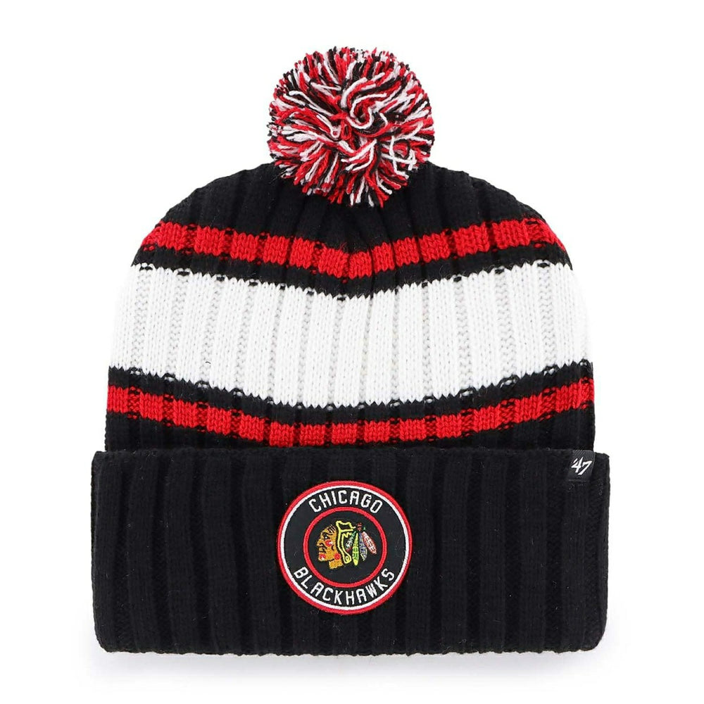 Chicago Blackhawks '47 Plateau NHL Knit Hat Black Fashion