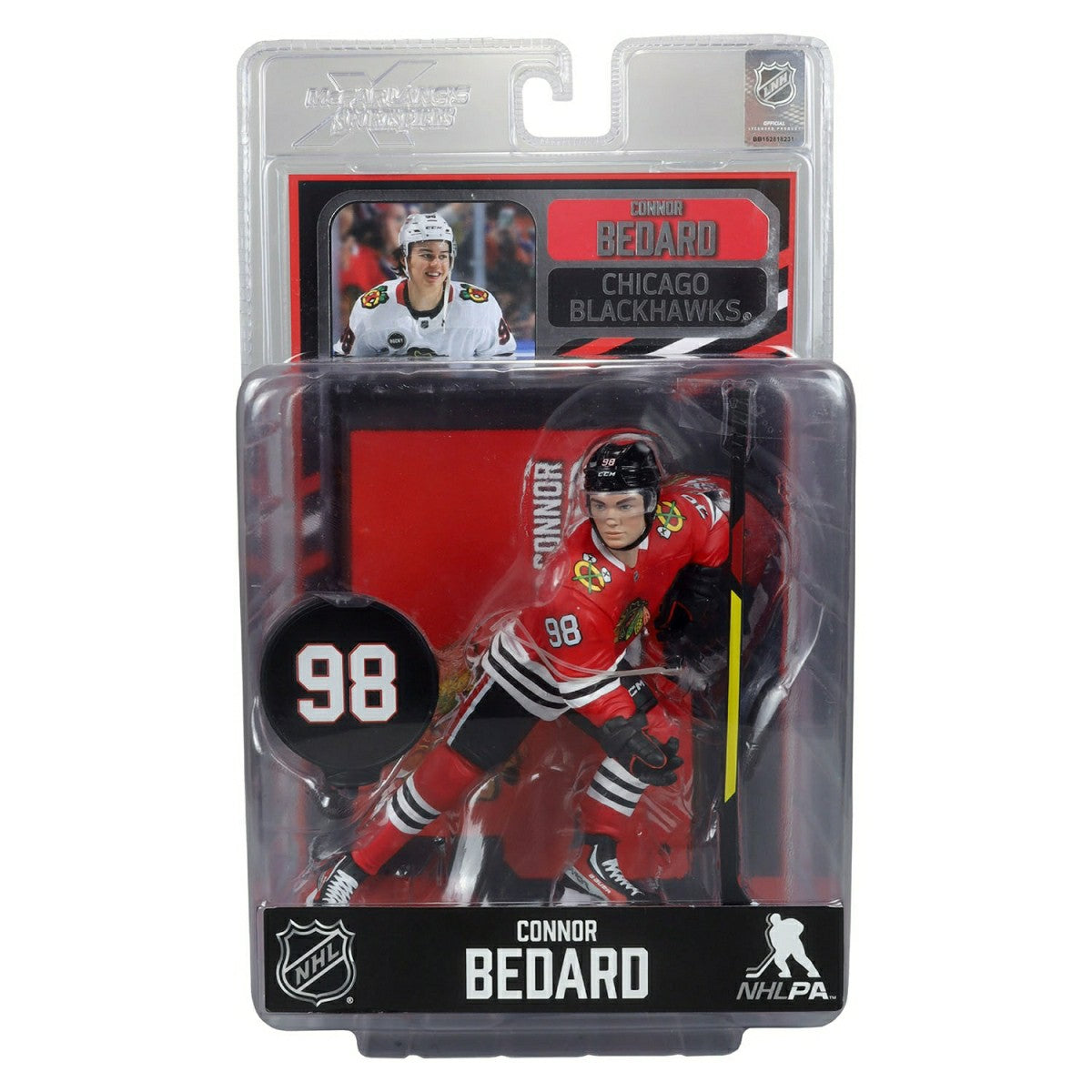 McFarlane NHL Legacy Series Figure #15 Connor Bedard Chicago Blackhawks Classic