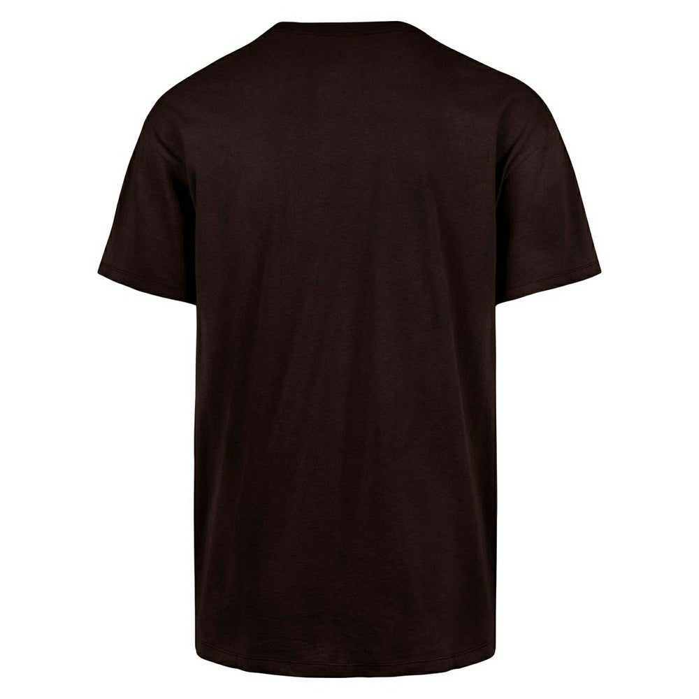 Chicago Blackhawks Arch Logo '47 Drop Shoulder NHL T-Shirt Brown Taass sale