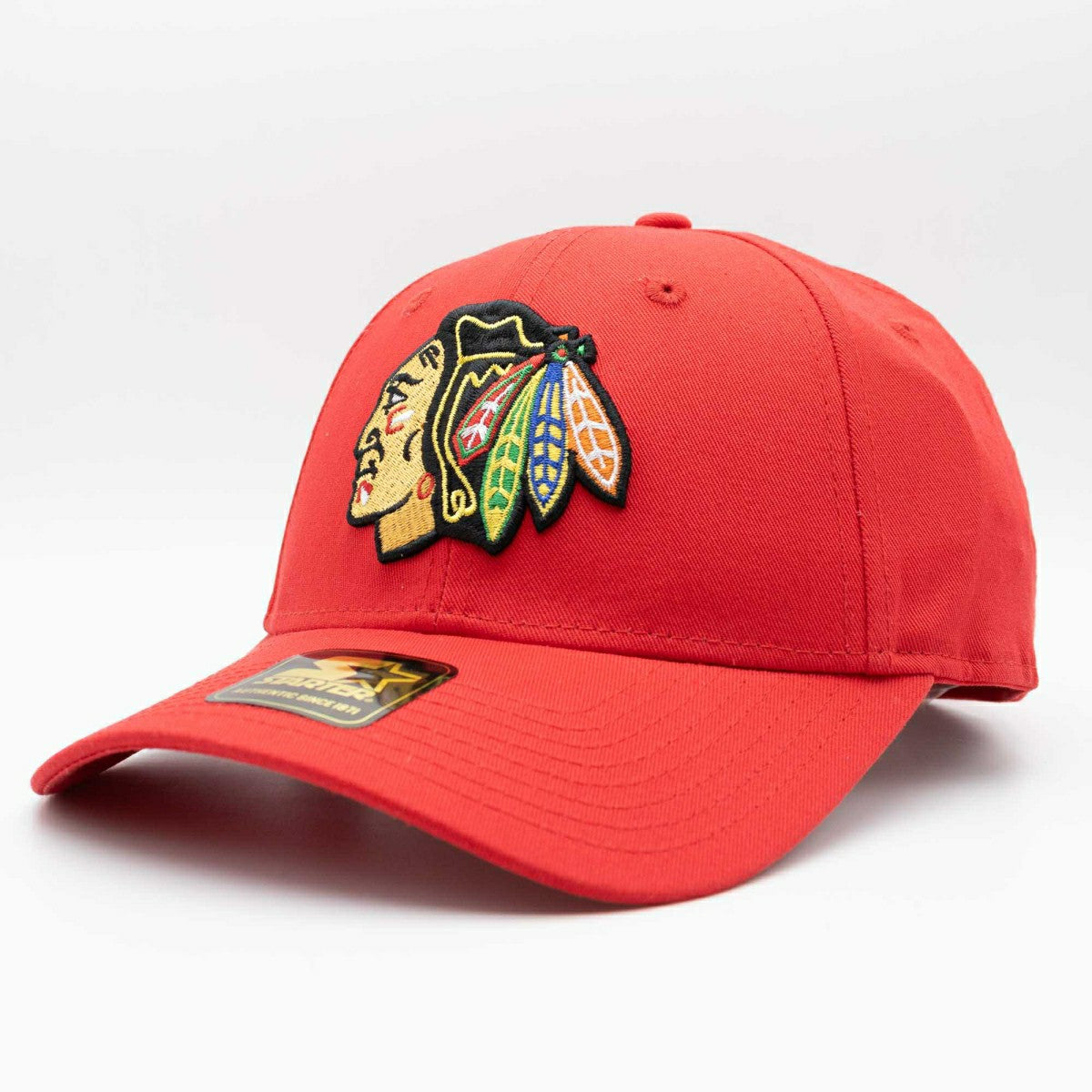 Chicago Blackhawks Starter Score NHL Snapback Cap Red Taass sale