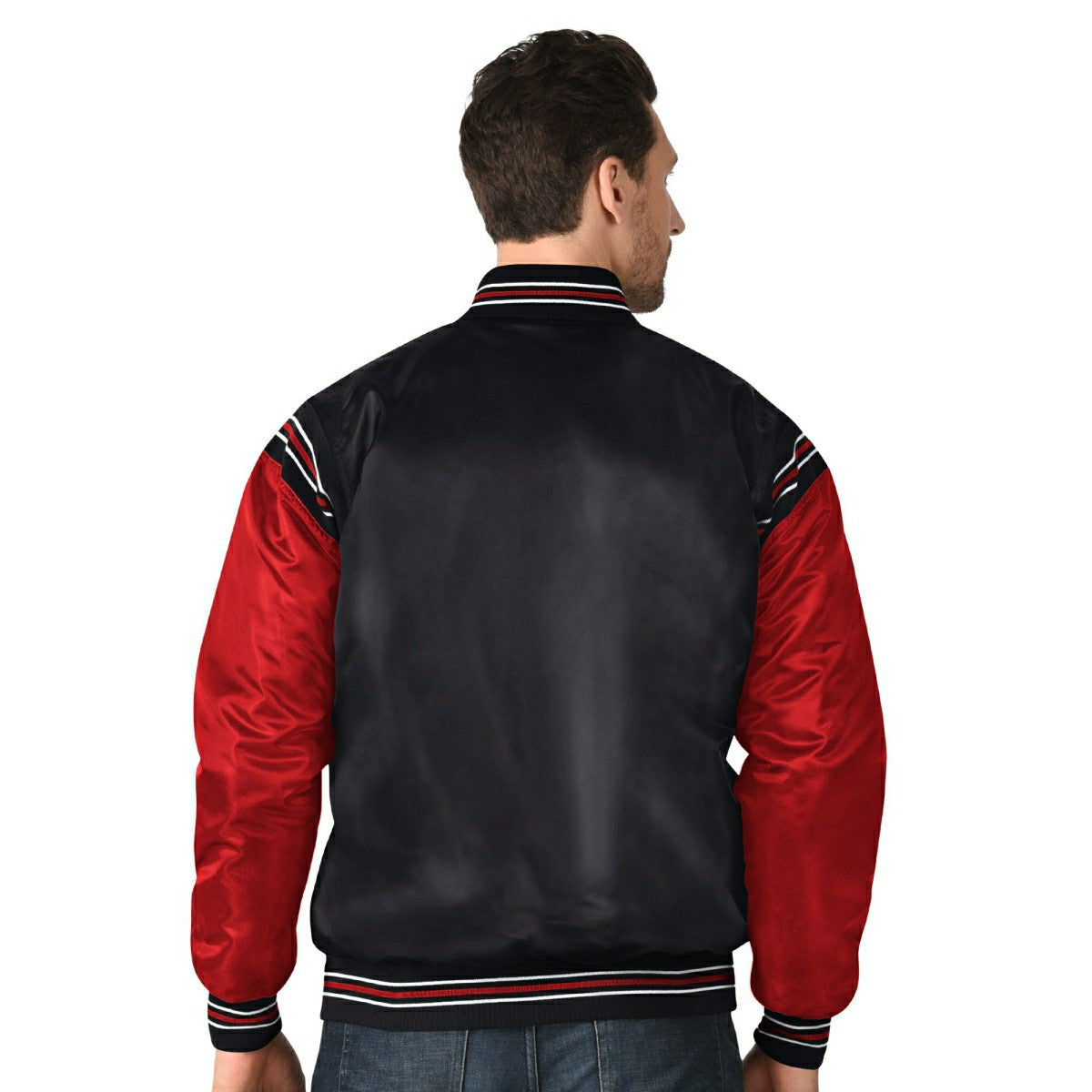 Chicago Blackhawks Enforcer NHL Varsity Satin Jacket Taass for sale