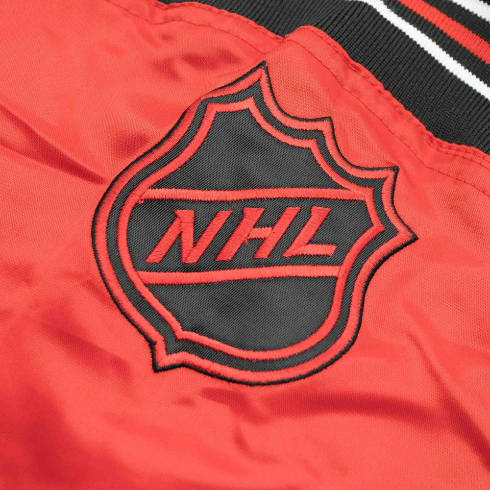 Chicago Blackhawks Enforcer NHL Varsity Satin Jacket Taass for sale