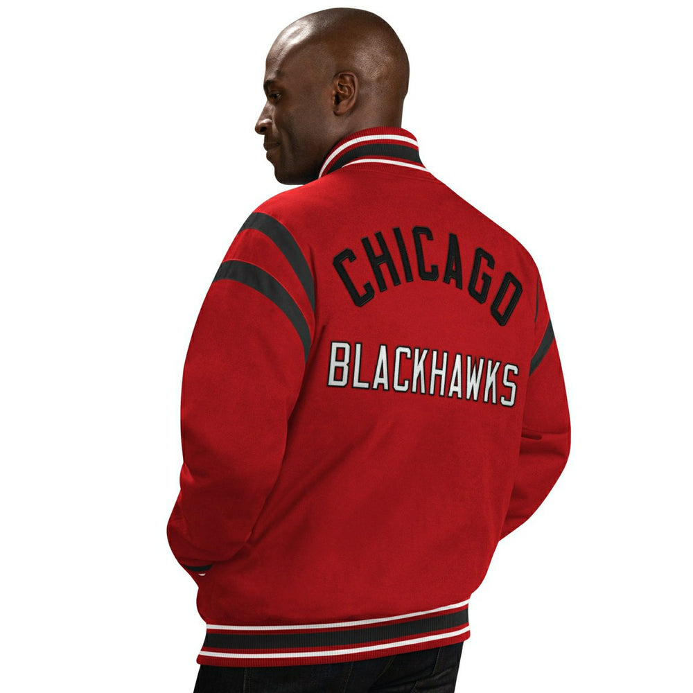 Chicago Blackhawks G-III Tailback NHL Varsity Jacket Red Fashion