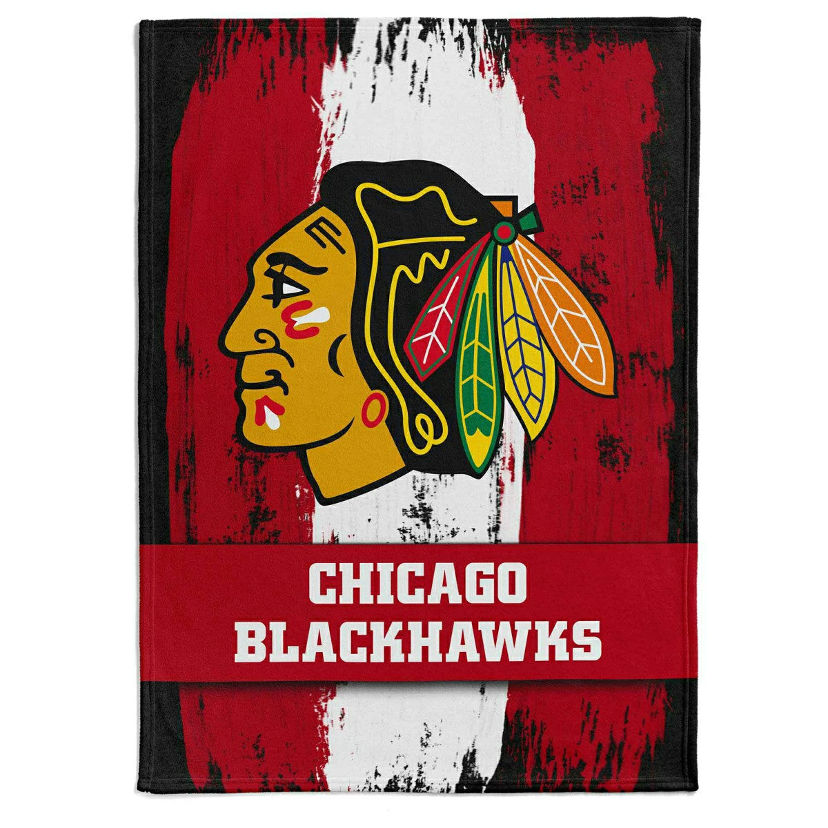 Chicago Blackhawks Brush Fleece NHL Blanket Taass for sale