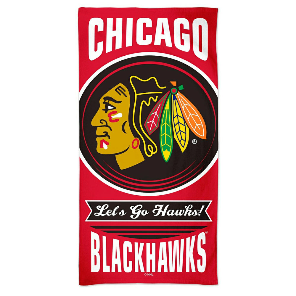 Chicago Blackhawks Slogan WinCraft NHL Beach Towel Taass US