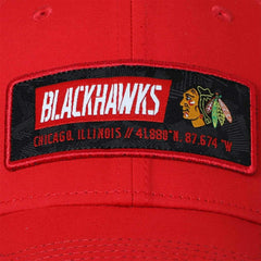 Chicago Blackhawks Iconic Defender Fanatics Adjustable NHL Trucker Cap Taass for sale