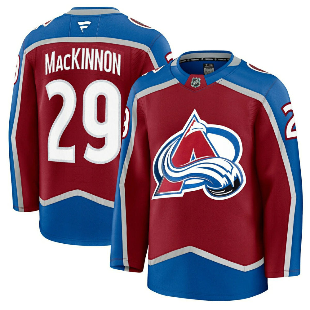 Nathan MacKinnon #29 Colorado Avalanche Premium NHL Jersey Home Burgundy Classic