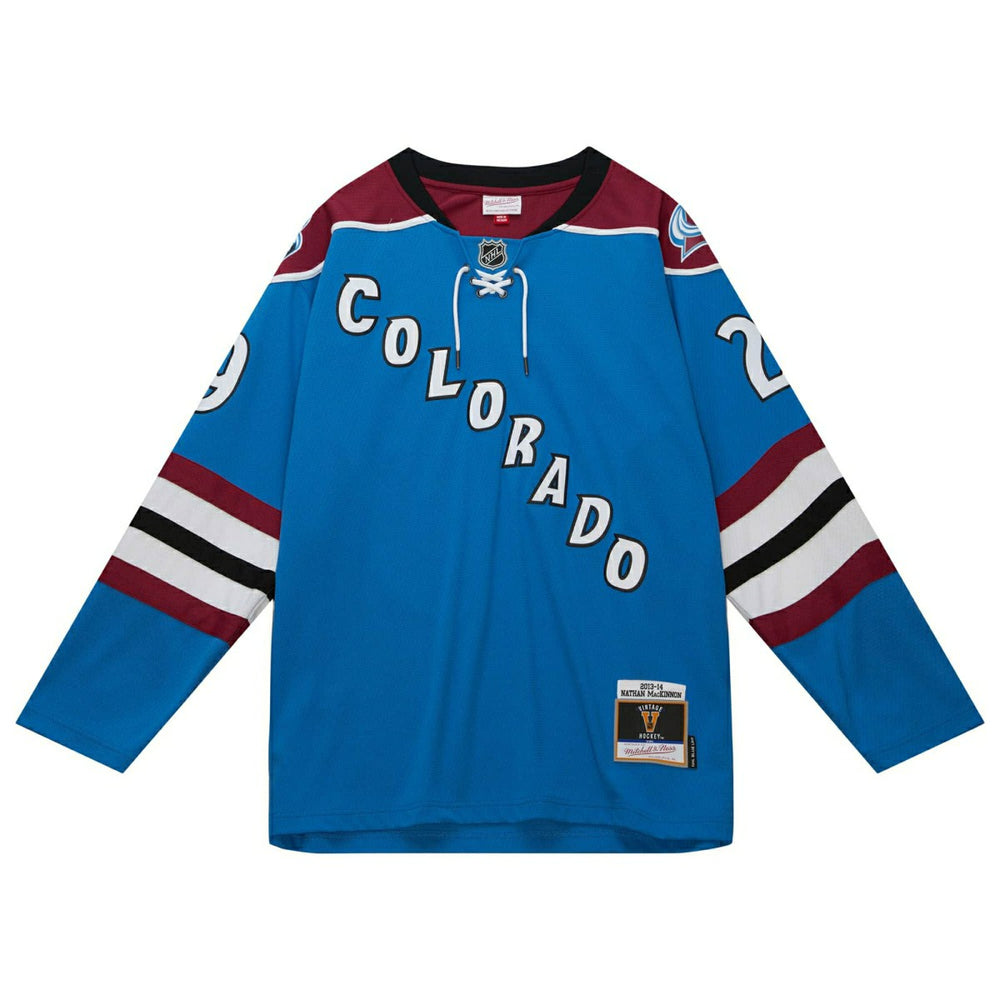 Nathan MacKinnon #29 Colorado Avalanche 2013-14 Mitchell & Ness NHL Jersey Taass sale