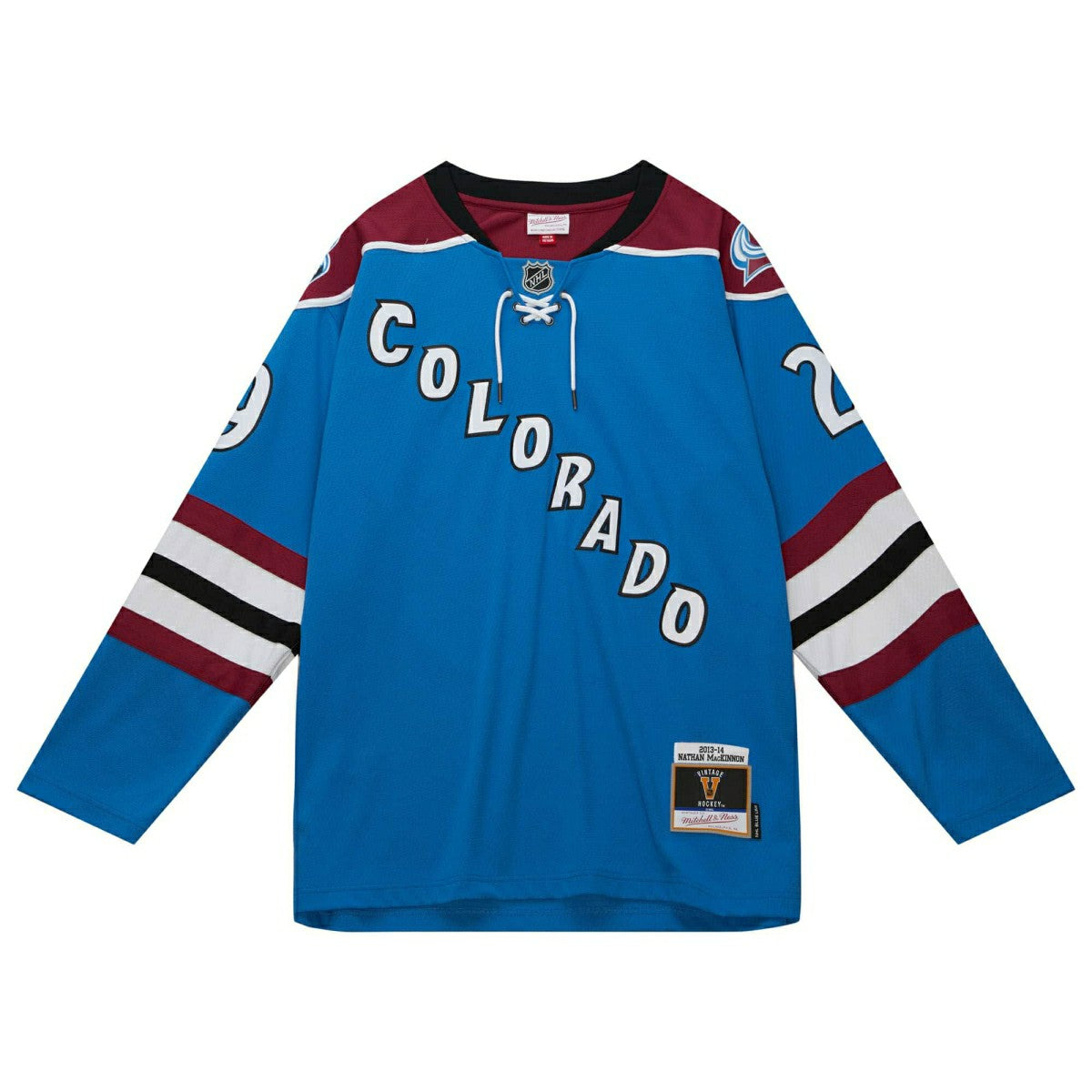 Nathan MacKinnon #29 Colorado Avalanche 2013-14 Mitchell & Ness NHL Jersey Taass sale