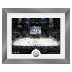 Colorado Avalanche Art Deco Stadium Silver Coin Framed NHL Photo Fashion
