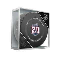 Columbus Blue Jackets 20th Anniversary NHL Official Game Puck Fashion
