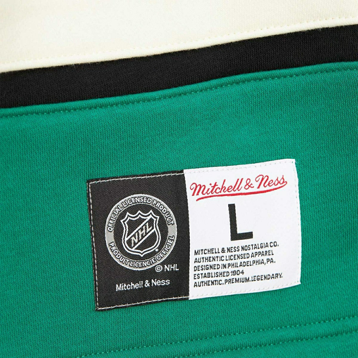 Dallas Stars Mitchell & Ness Heritage NHL Lace-Up Jersey Crew Lifestyle