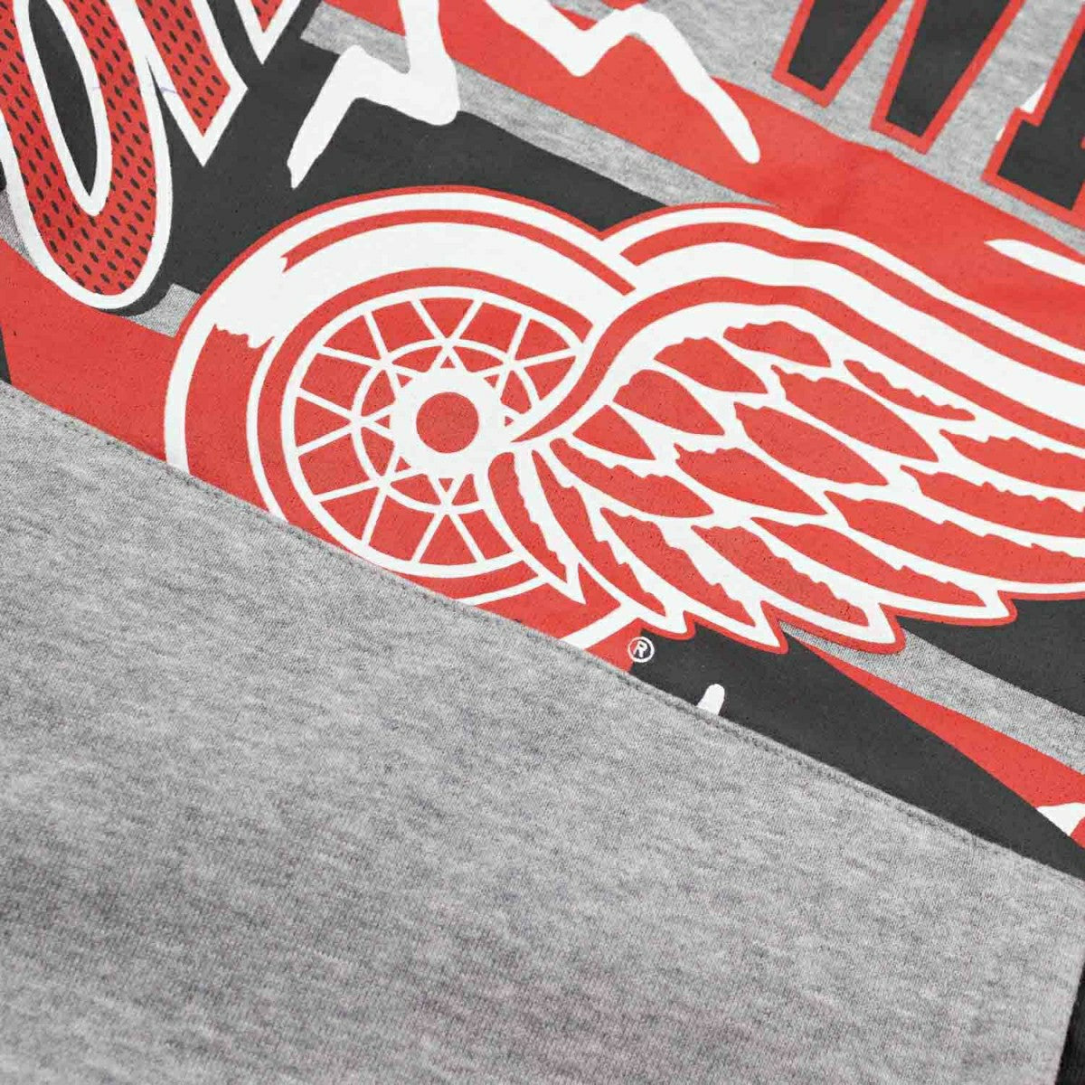 Detroit Red Wings Sport Classics Oversized NHL Hoodie Gray Taass sale