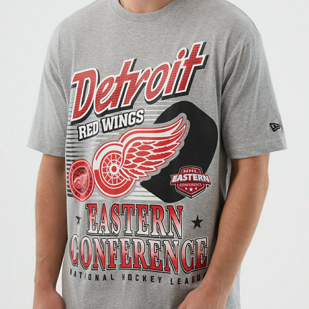 Detroit Red Wings Sport Classics Oversized NHL T-Shirt Gray Taass US