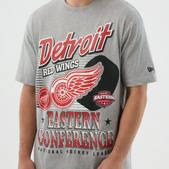 Detroit Red Wings Sport Classics Oversized NHL T-Shirt Gray Taass US