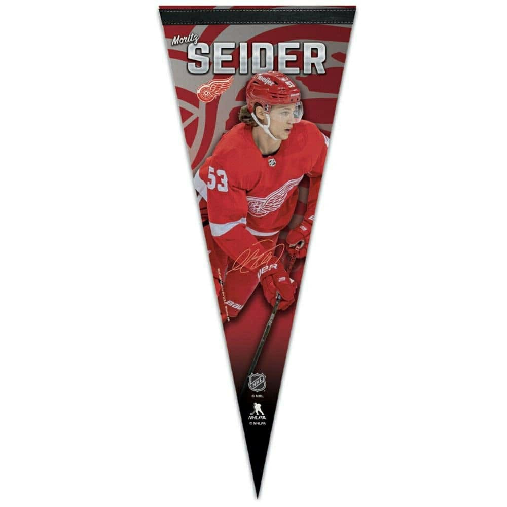Moritz Seider Detroit Red Wings WinCraft Premium NHL Pennant Taass for sale