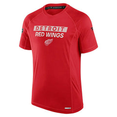 Detroit Red Wings 2024/25 Authentic Pro Rink Tech NHL T-Shirt Red Lifestyle