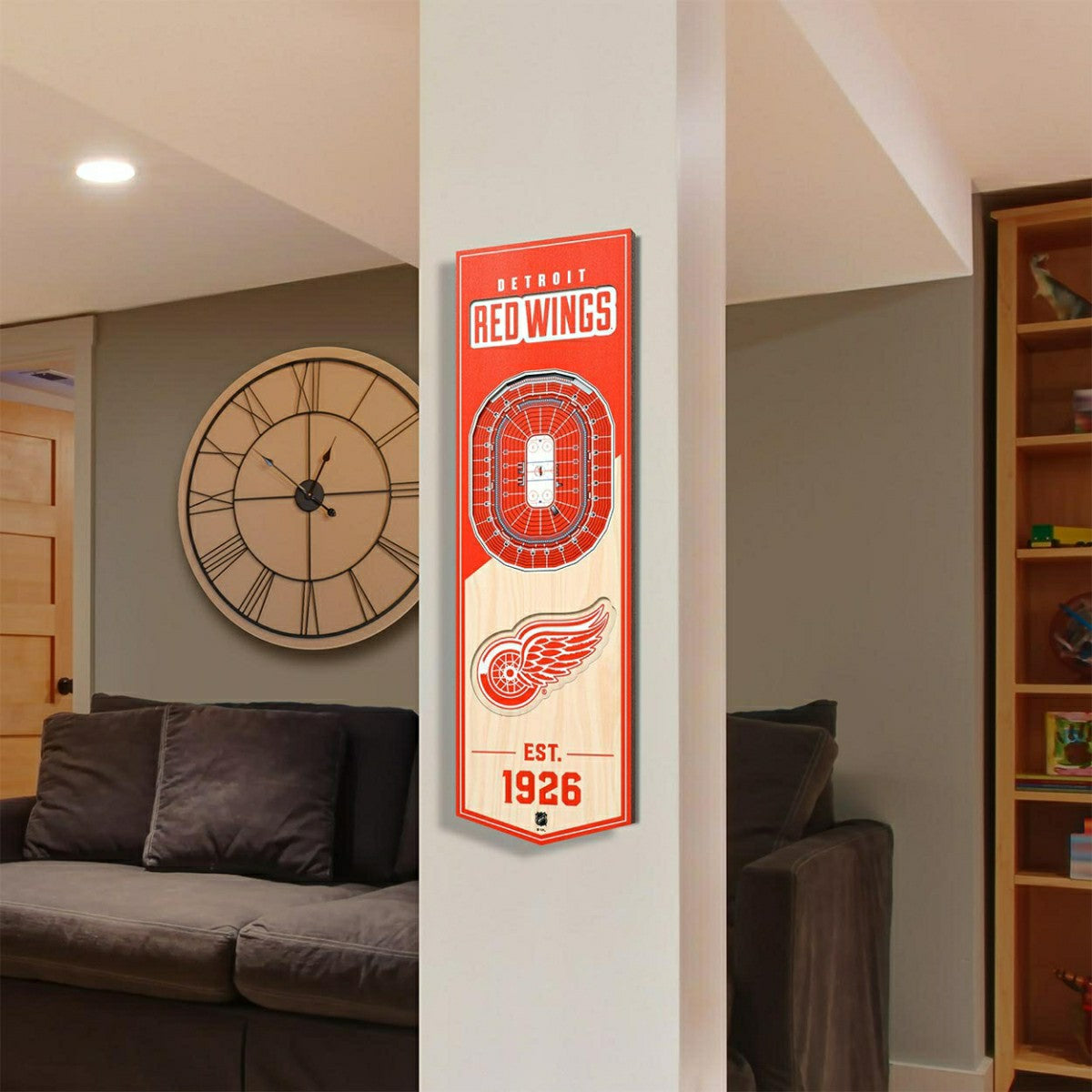 Detroit Red Wings 3D Stadium NHL Banner Taass for sale
