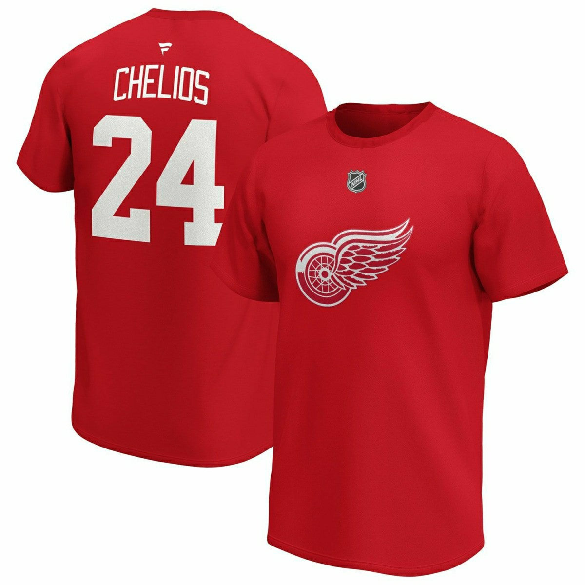 Chris Chelios #24 Detroit Red Wings Alumni Fanatics NHL T-Shirt Red Taass US