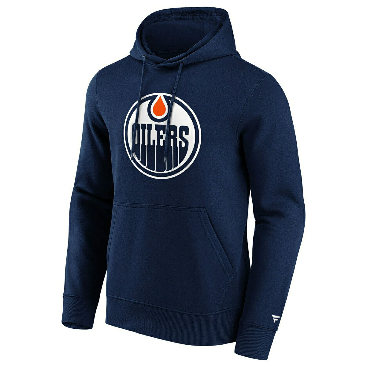 Edmonton Oilers Primary Logo NHL Hoodie Navy Lifestyle
