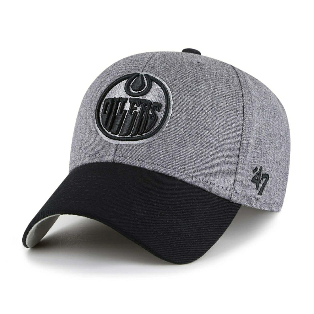 Edmonton Oilers '47 MVP Granite Adjustable NHL Cap Charcoal Taass for sale
