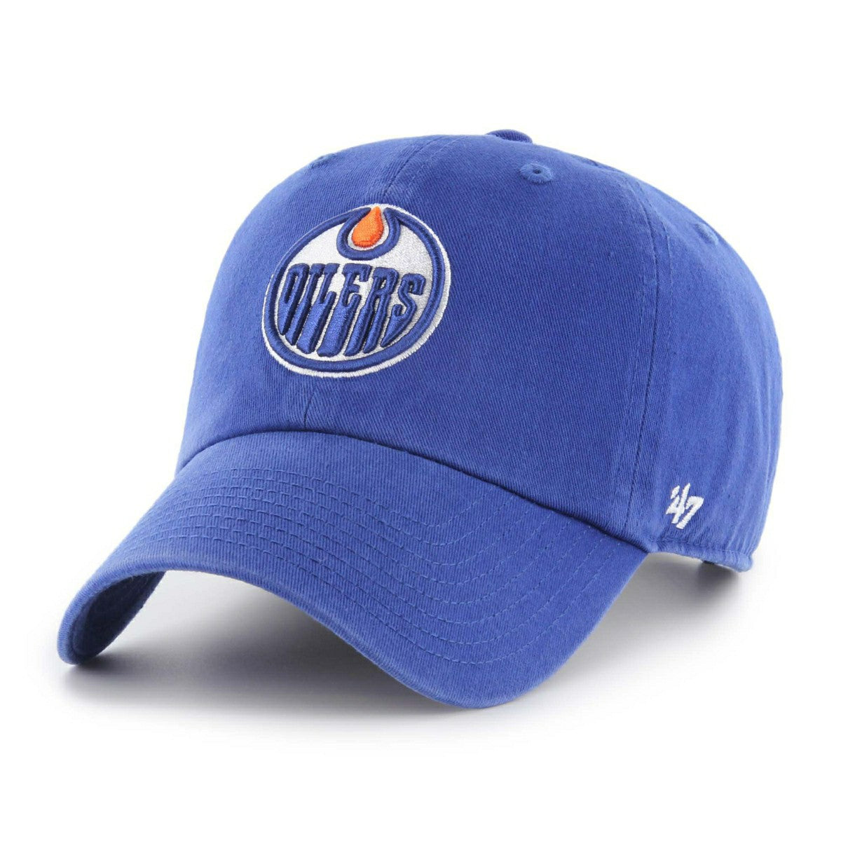 Edmonton Oilers '47 Clean Up Adjustable NHL Cap Blue Fashion