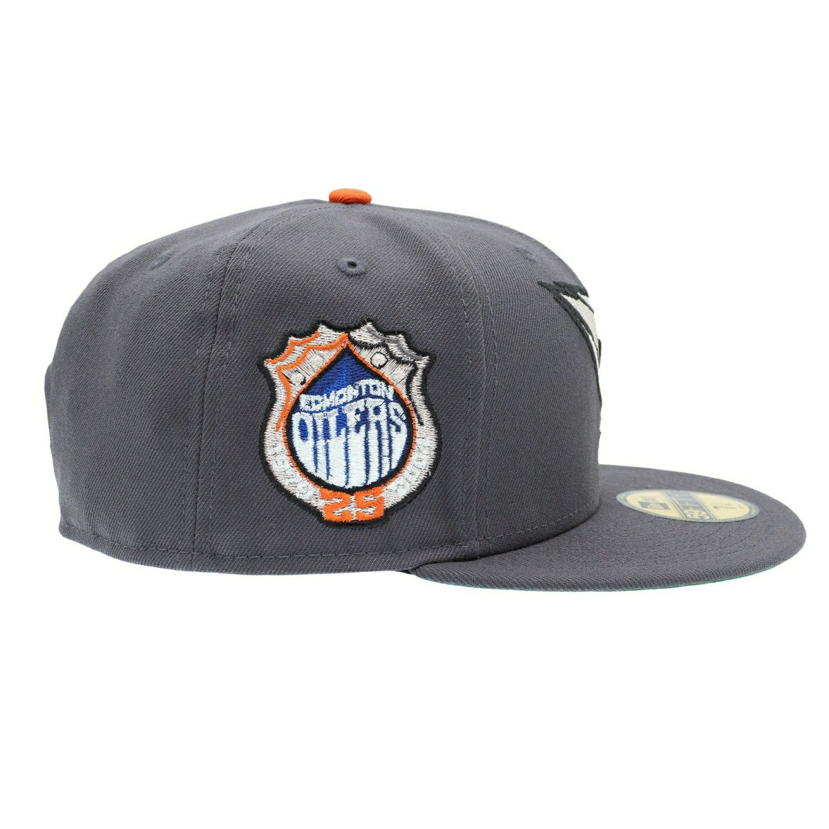 Edmonton Oilers 25th Anniversary 59FIFTY Fitted NHL Cap Dark Gray Taass for sale