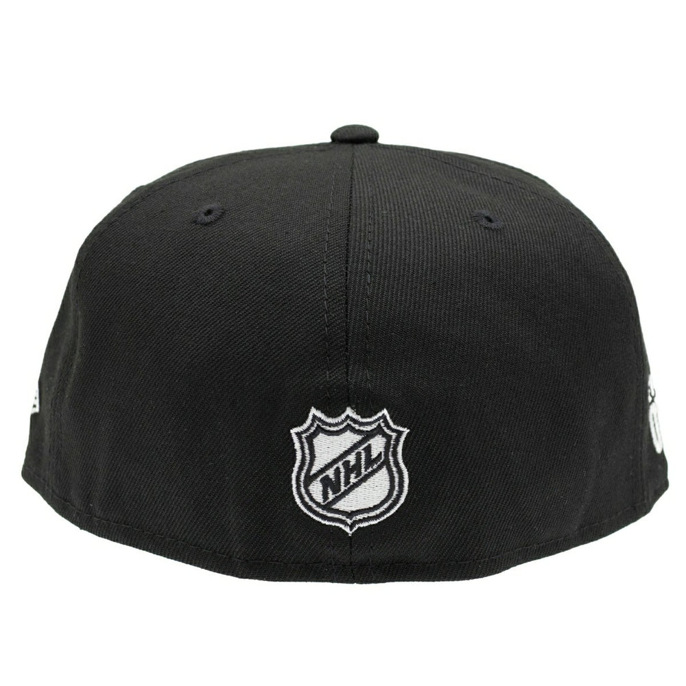 Edmonton Oilers Black & Chrome 59FIFTY Fitted NHL Cap Black Taass US
