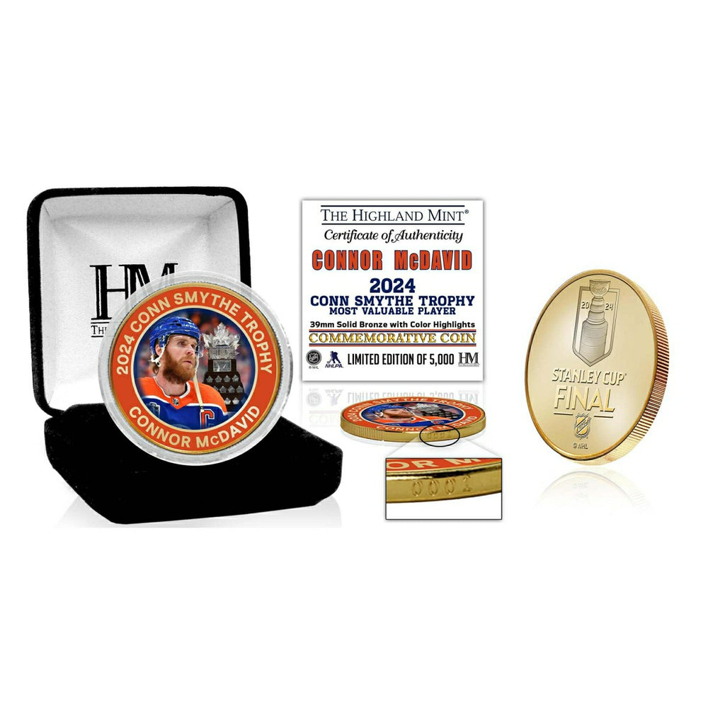 Connor McDavid 2024 Conn Smythe Trophy MVP Bronze Commemorative Coin Taass for sale