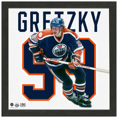 Wayne Gretzky #99 Edmonton Oilers Impact Jersey Framed NHL Photo Taass sale