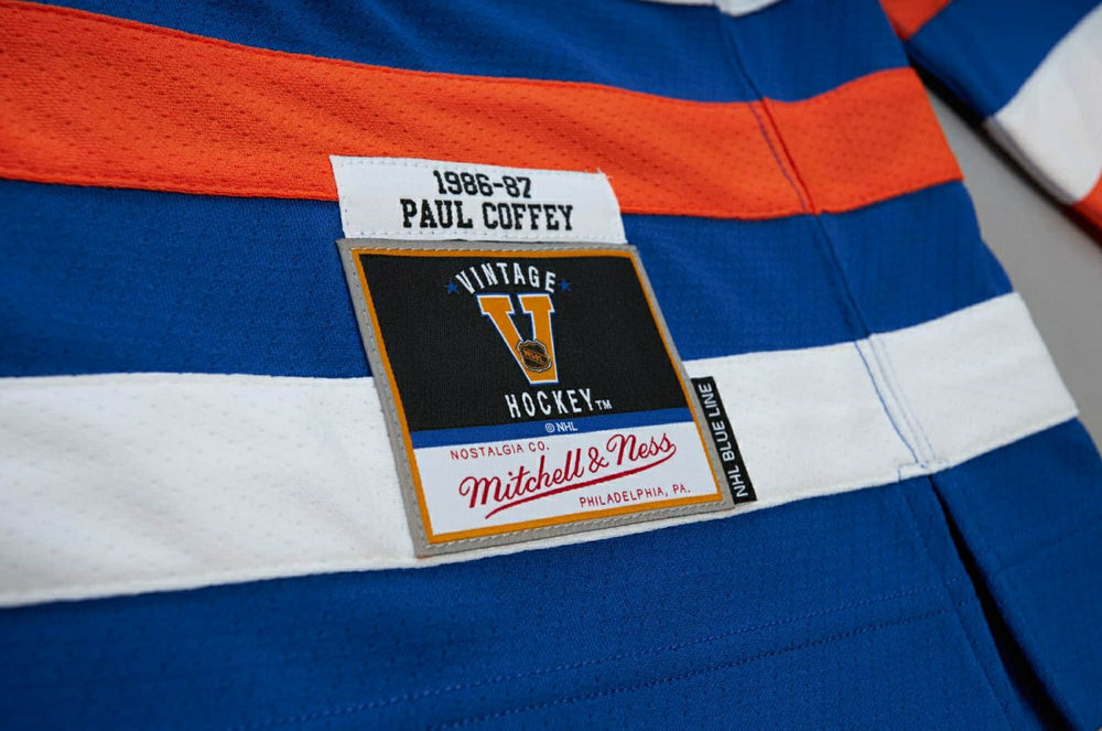 Paul Coffey #7 Edmonton Oilers 1986-87 Mitchell & Ness NHL Jersey Fashion