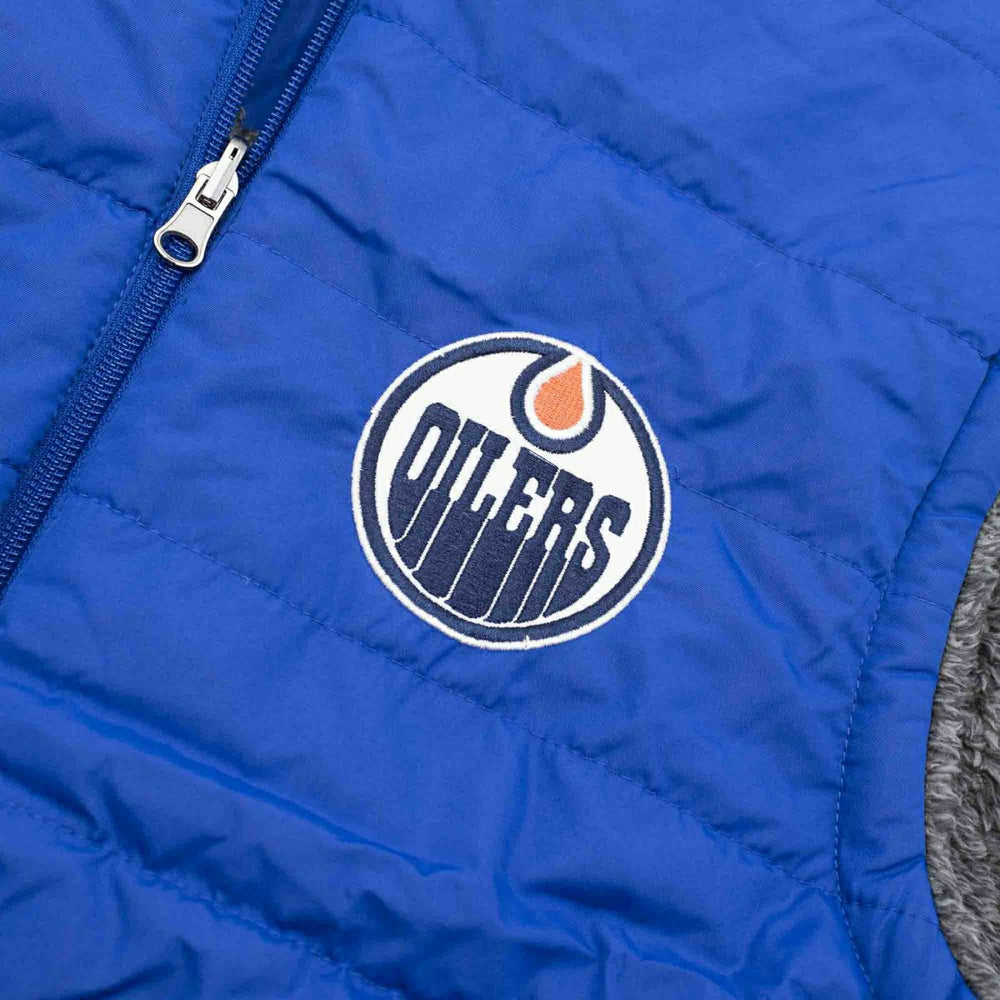 Edmonton Oilers G-III NHL Reversible Sherpa Winter Vest Lifestyle