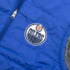 Edmonton Oilers G-III NHL Reversible Sherpa Winter Vest Lifestyle