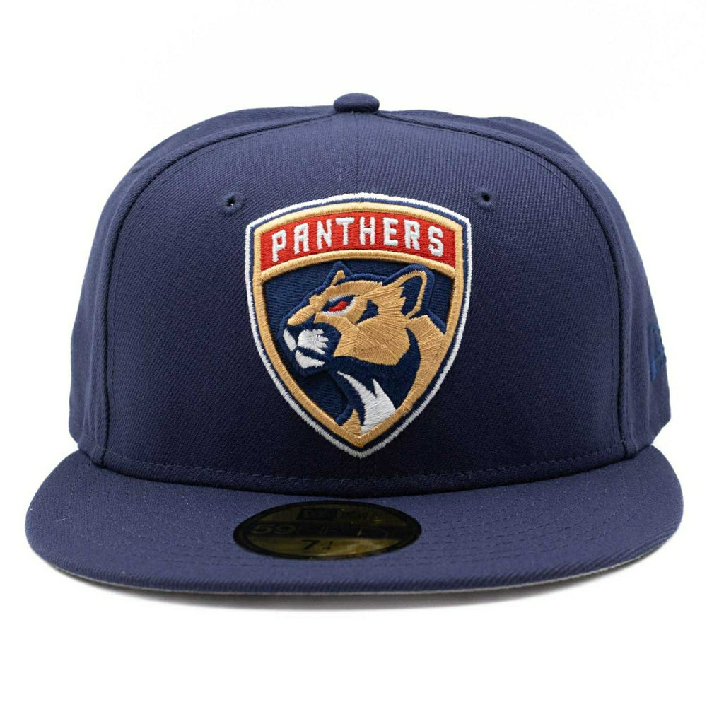 Florida Panthers New Era 59FIFTY Fitted NHL Cap Navy Taass sale