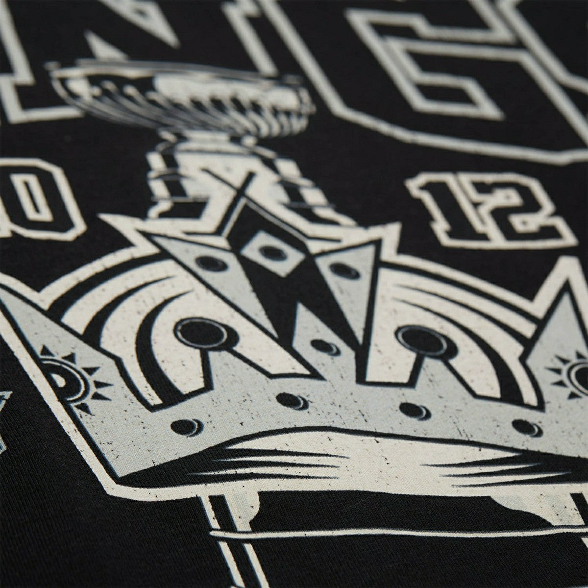 Los Angeles Kings Mitchell & Ness Big Champ NHL T-Shirt Black Taass US