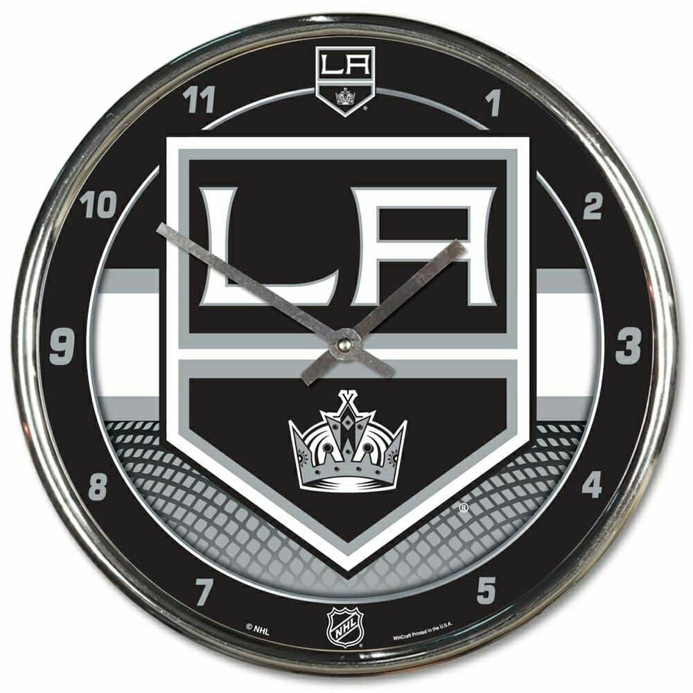 Los Angeles Kings Chrome NHL Wall Clock Taass sale