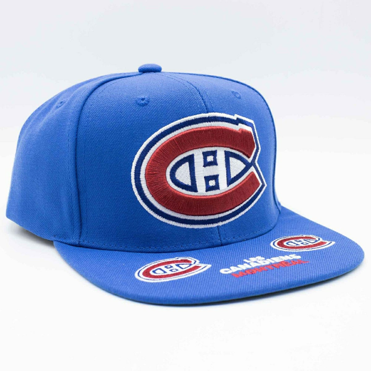 Montreal Canadiens Hat Trick Mitchell & Ness Snapback NHL Cap Blue Taass sale