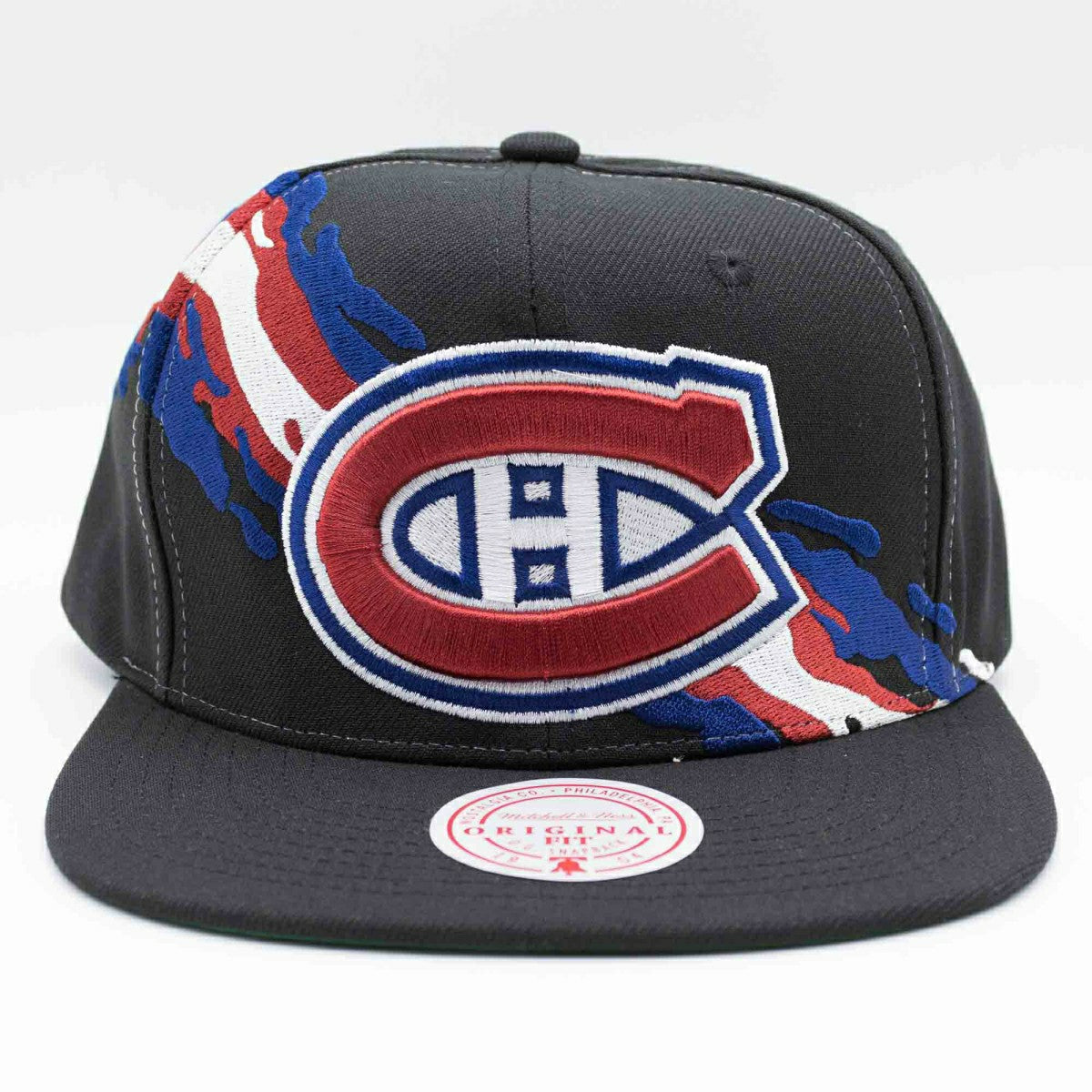 Montreal Canadiens Paintbrush Mitchell & Ness Snapback NHL Cap Black Taass for sale