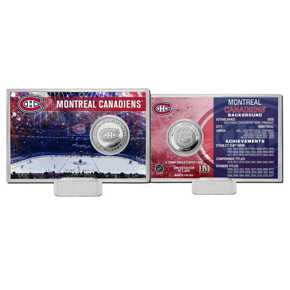 Montreal Canadiens Team History NHL Silver Coin Card Lifestyle
