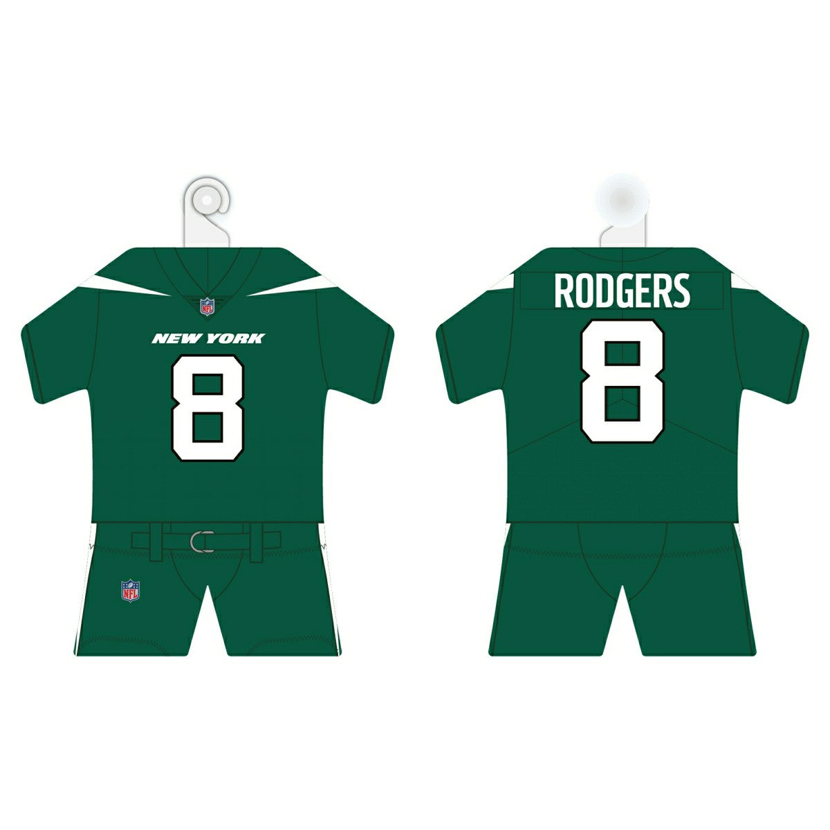 Aaron Rodgers New York Jets NFL Mini Car Jersey Kit Taass US