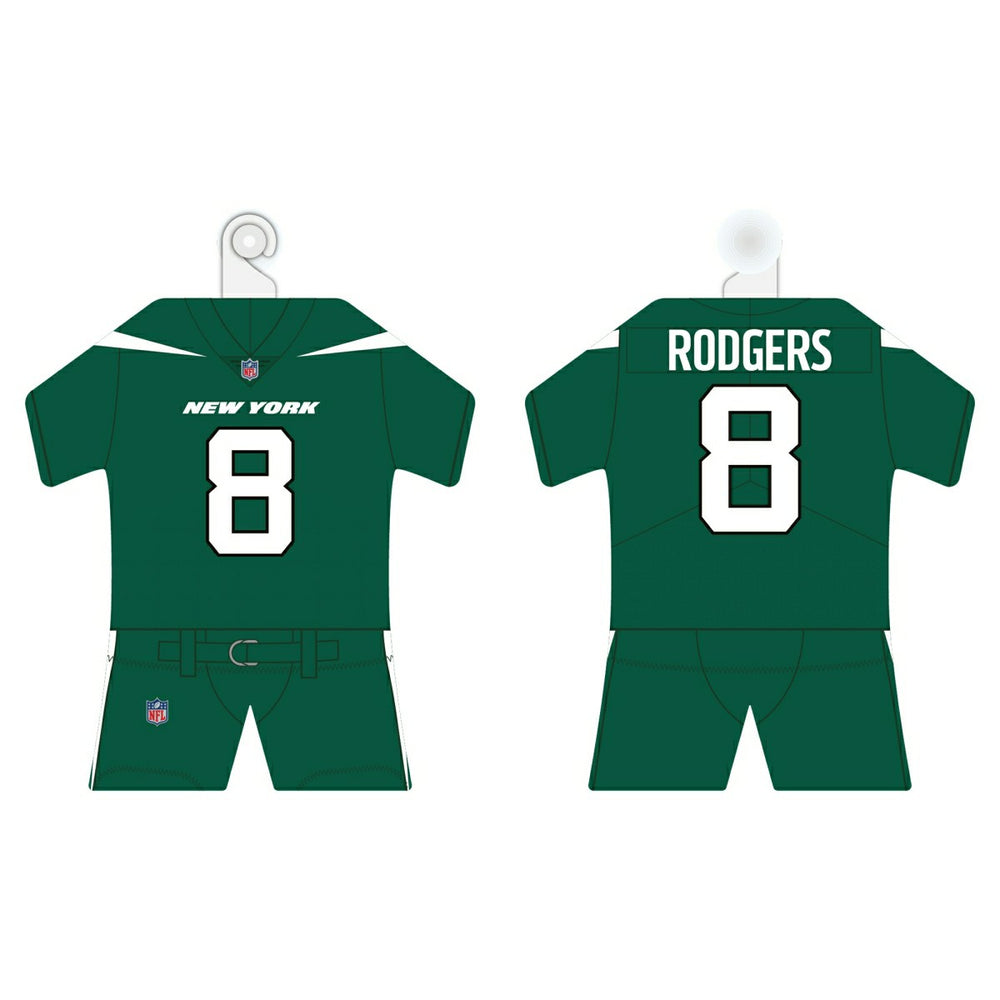 Aaron Rodgers New York Jets NFL Mini Car Jersey Kit Taass US